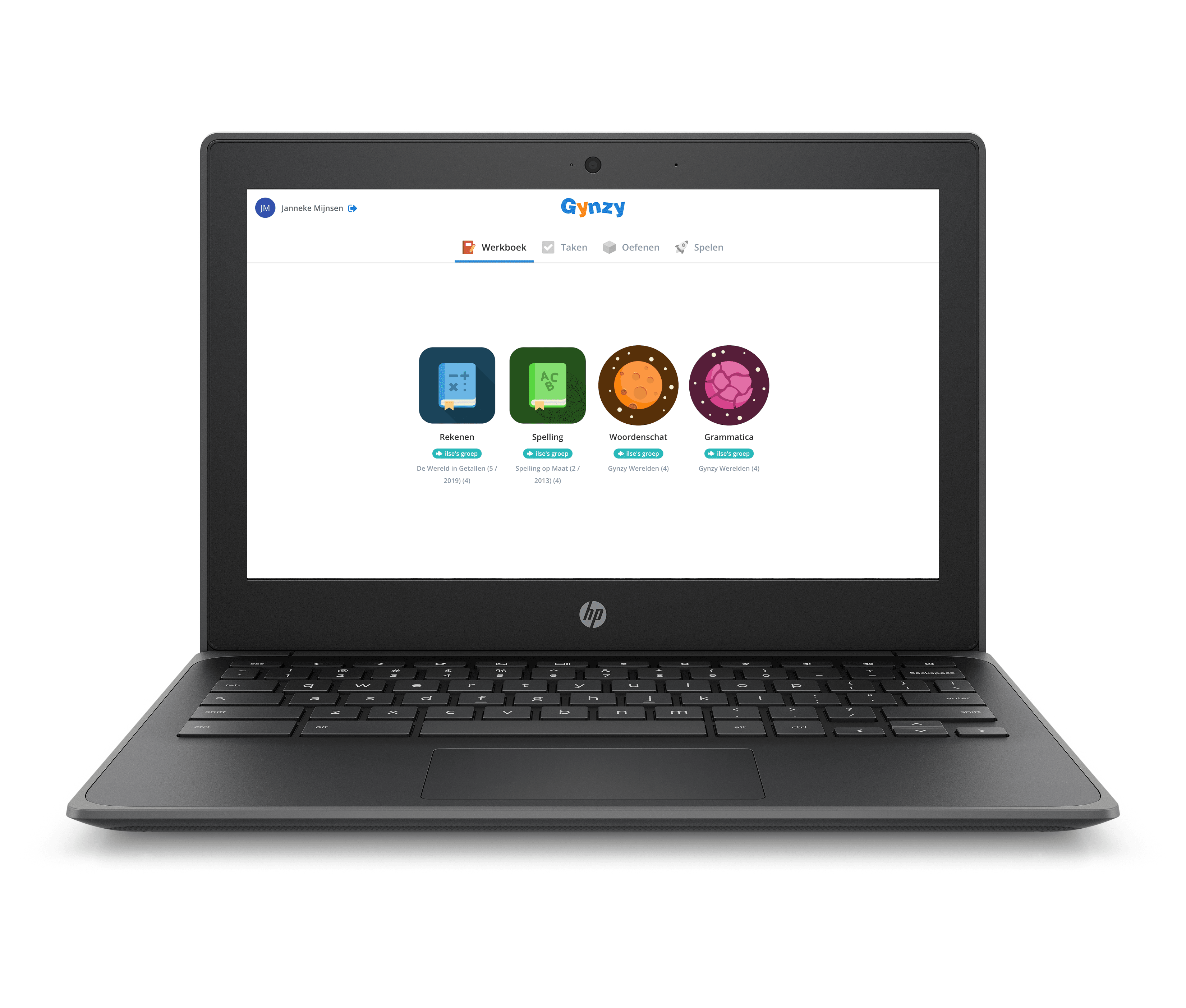 HP Chromebook met Gynzy