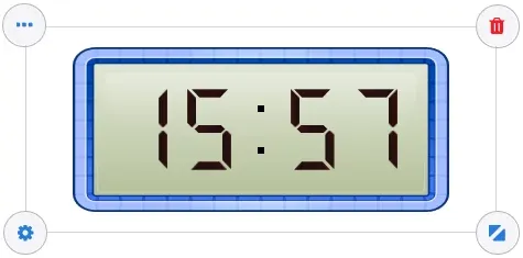 Digital clock for Gynzy