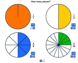 fraction circles