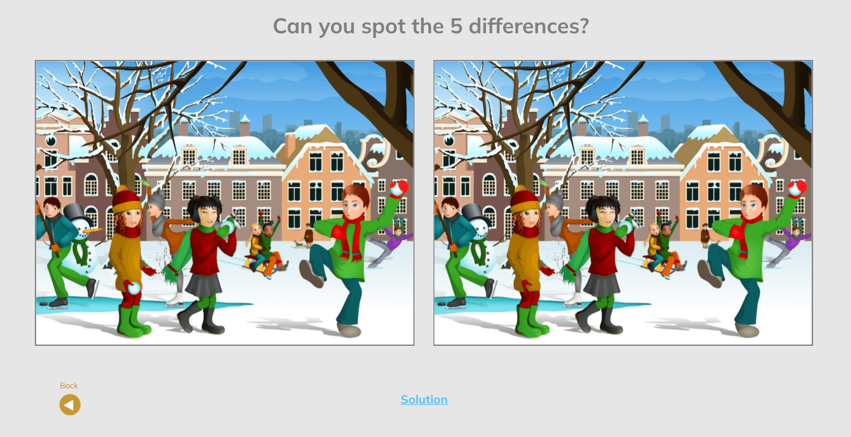 An example of a spot-the-difference picture using the Gynzy online teaching platform