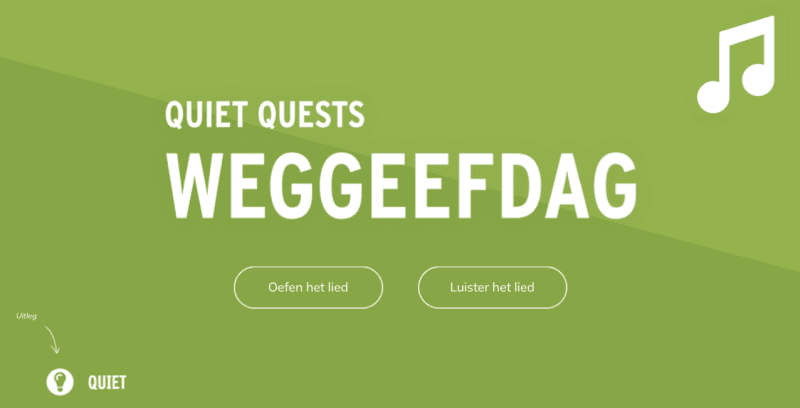 Quiet quests weggeefdag