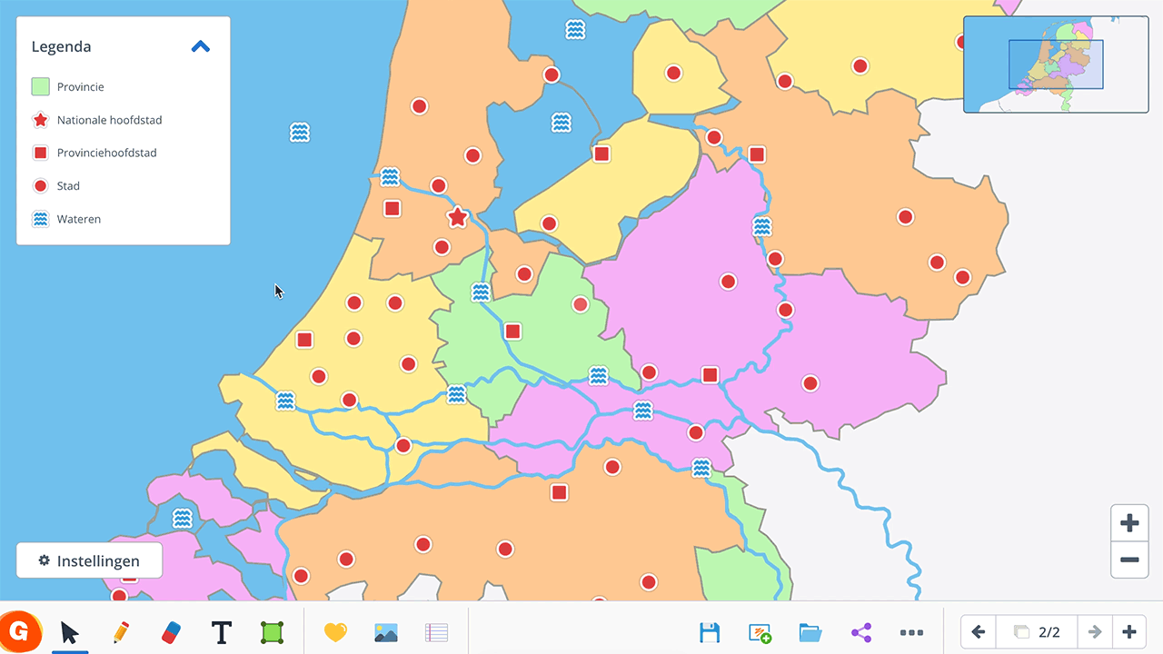 Kaart van nederland Legenda gif
