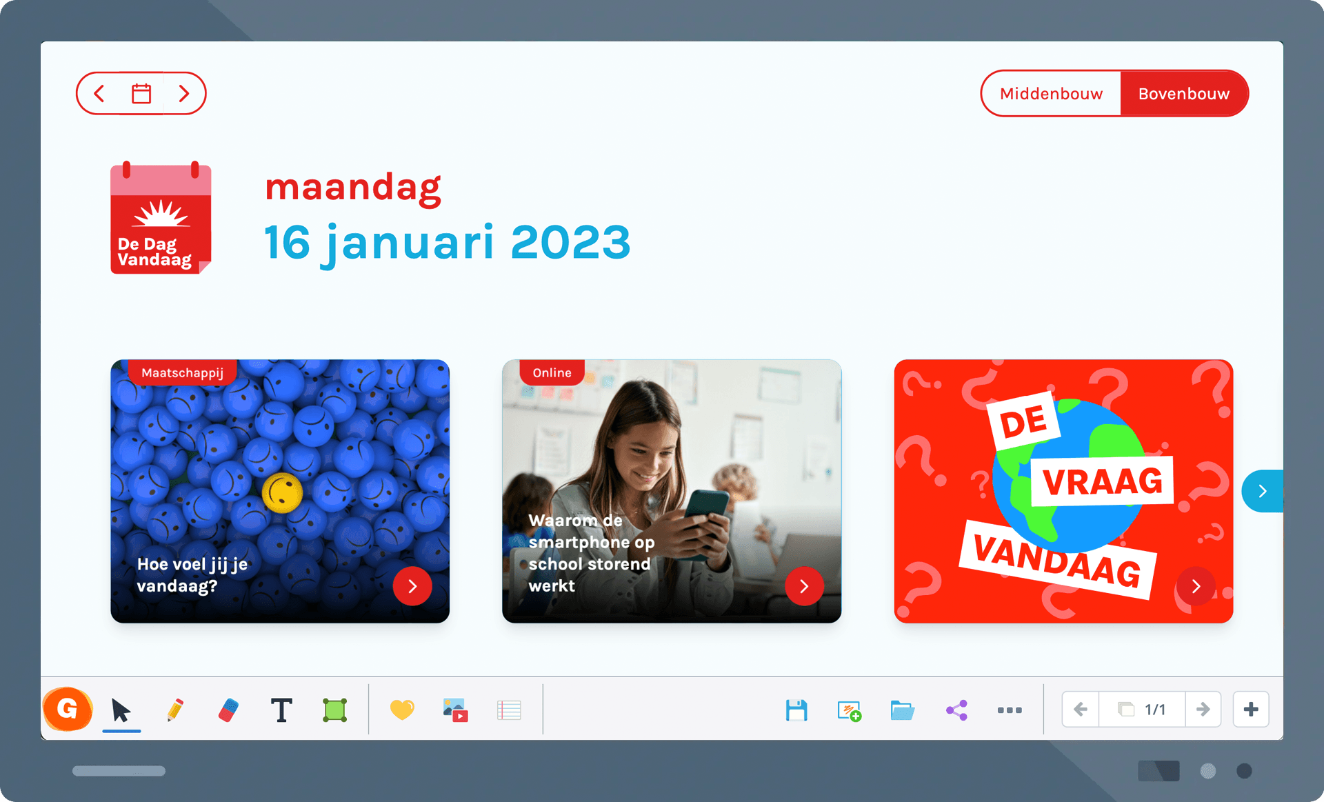 de dag vandaag de dag vandaag