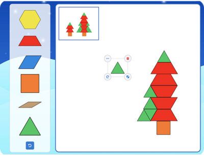 Patroonblokken: thema kerst