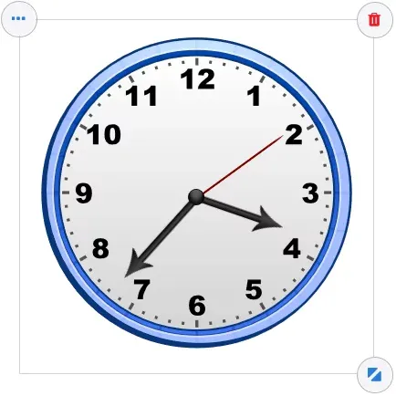 Analog clock for Gynzy