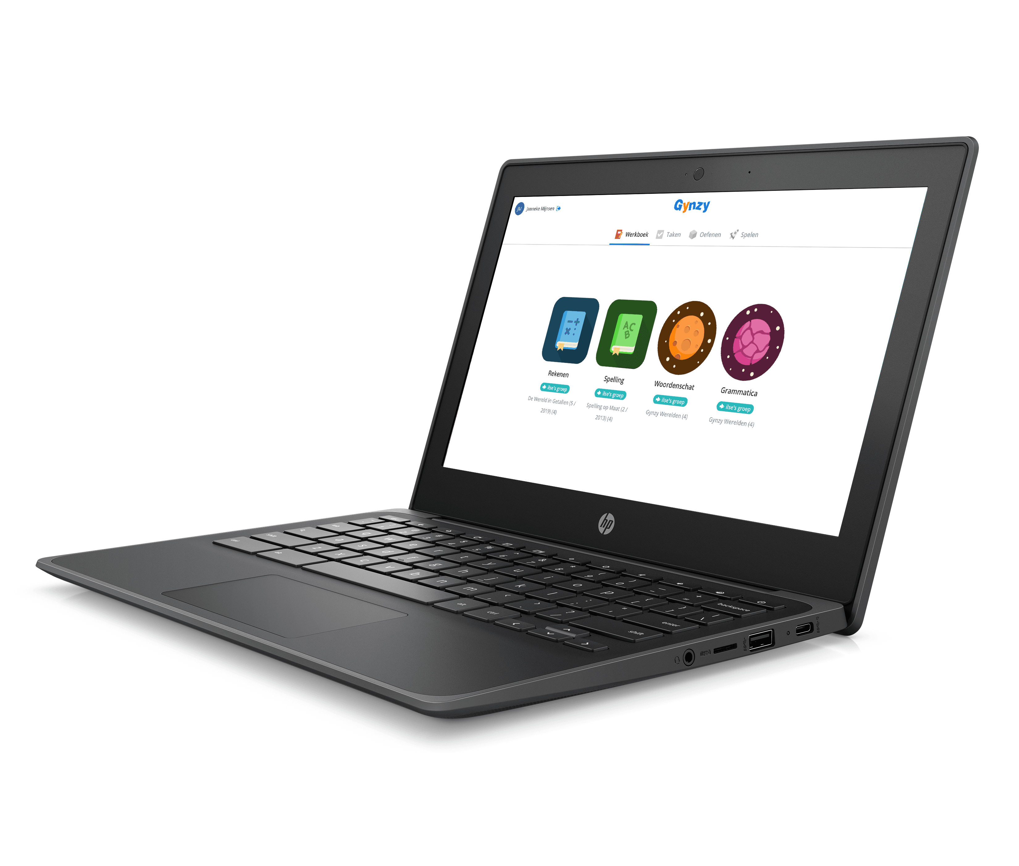 HP Chromebook met Gynzy